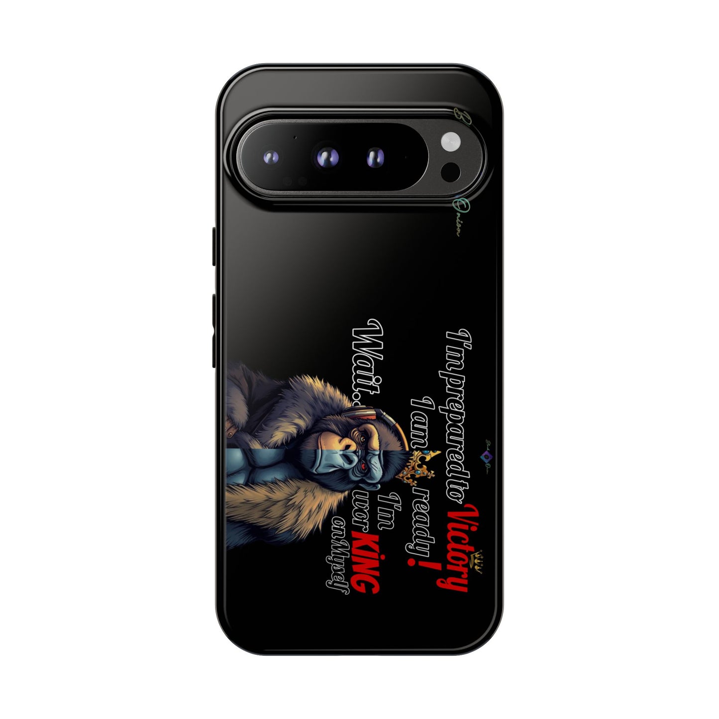 BlackOnion Brand New Phone Case - with Motivational Workout Motif’Victory 👑‘💪🔥🫵