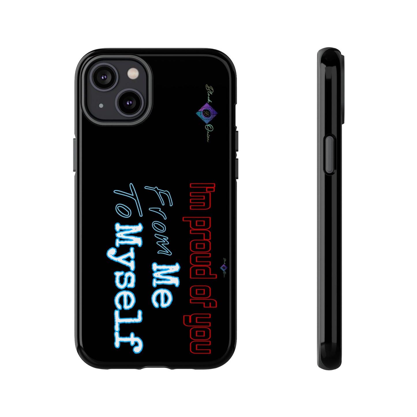 BlackOnion Brand New Phone Case - with Motivational Workout Motif’I’m proud of you ‘💪🔥🫵