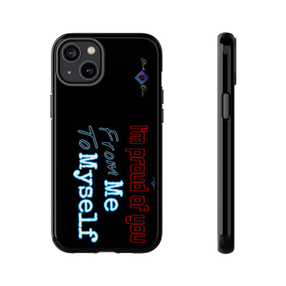 BlackOnion Brand New Phone Case - with Motivational Workout Motif’I’m proud of you ‘💪🔥🫵