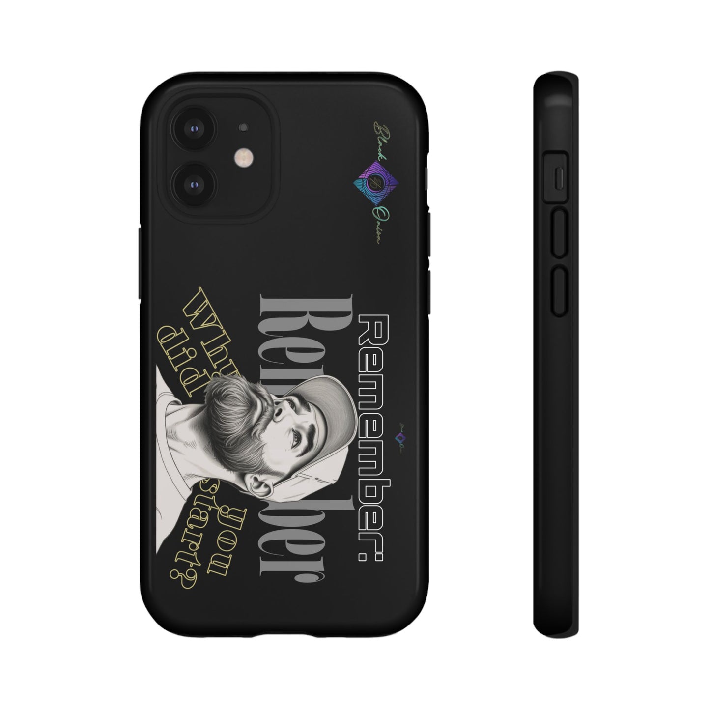 BlackOnion Brand New Phone Case - with Motivational Workout Motif’Remember ‘💪🔥🫵
