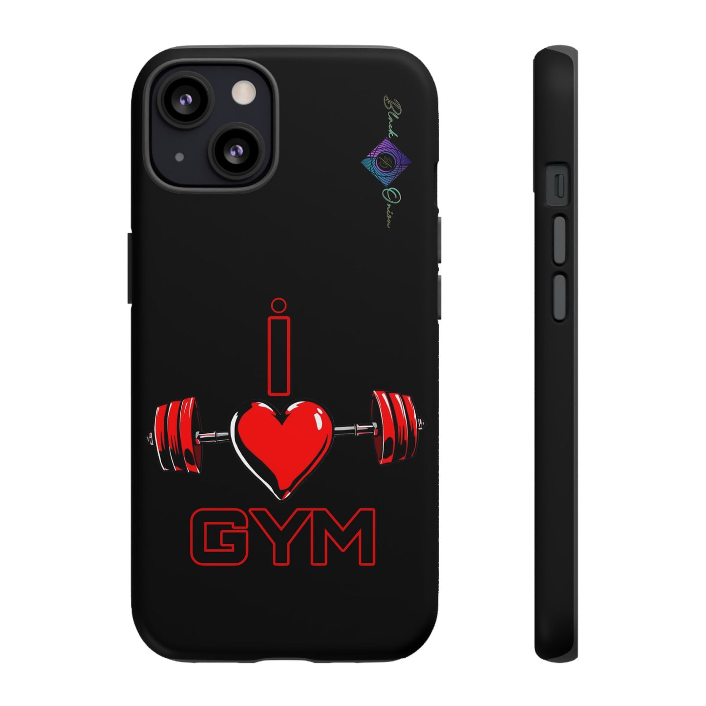 BlackOnion Brand New Phone Case - with Motivational Workout Motif’I Love Gym ‘💪🔥🫵