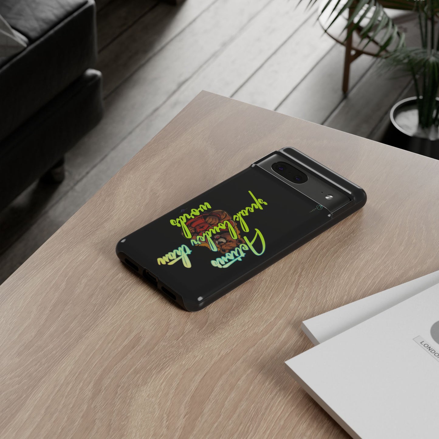 BlackOnion Brand New Phone Case - with Motivational Workout Motif ‘Actions speak lauder ‘💪🔥🫵