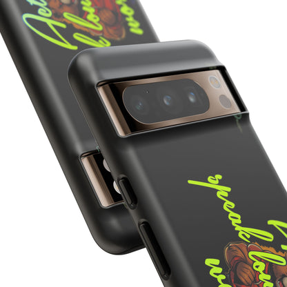 BlackOnion Brand New Phone Case - with Motivational Workout Motif ‘Actions speak lauder ‘💪🔥🫵