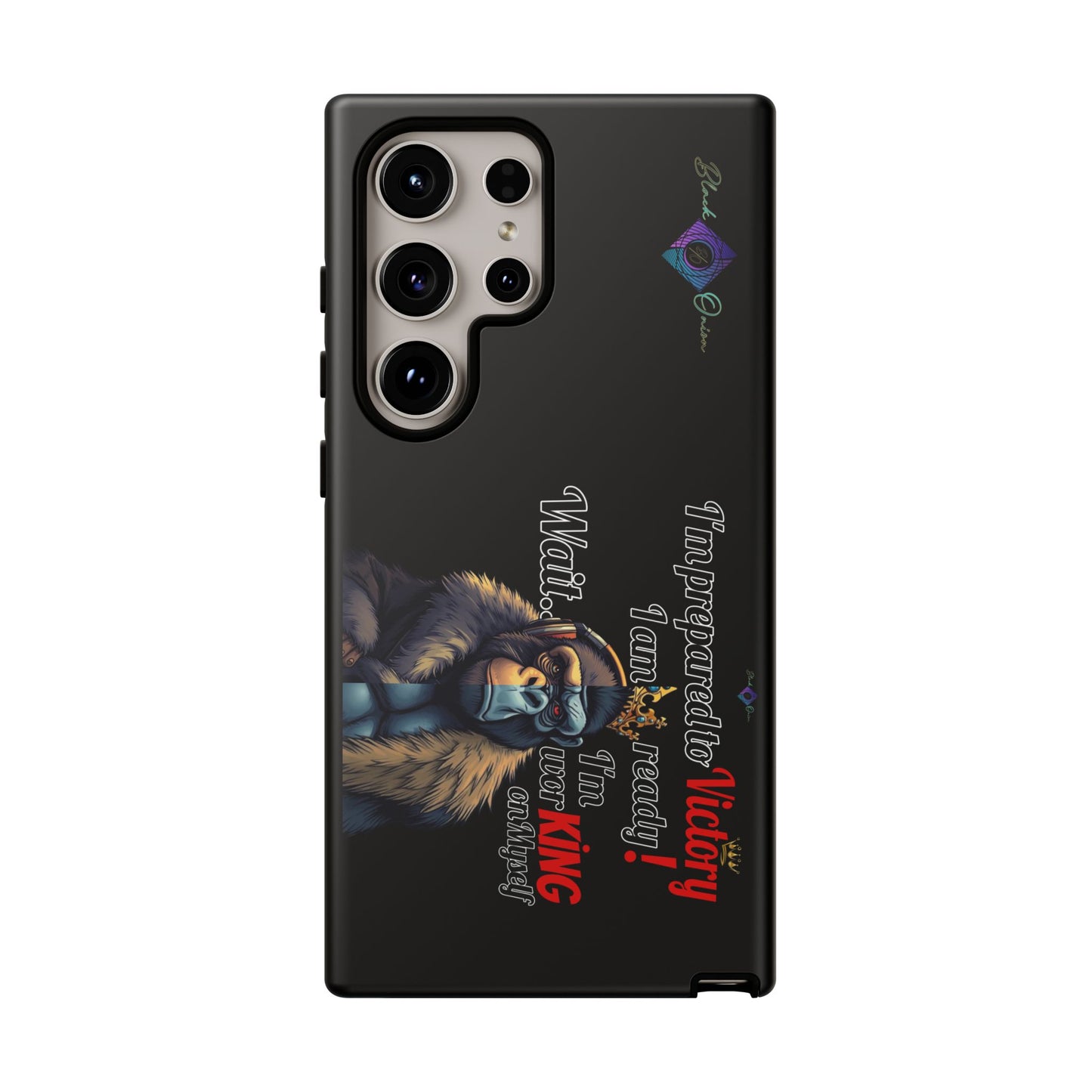 BlackOnion Brand New Phone Case - with Motivational Workout Motif’Victory 👑‘💪🔥🫵