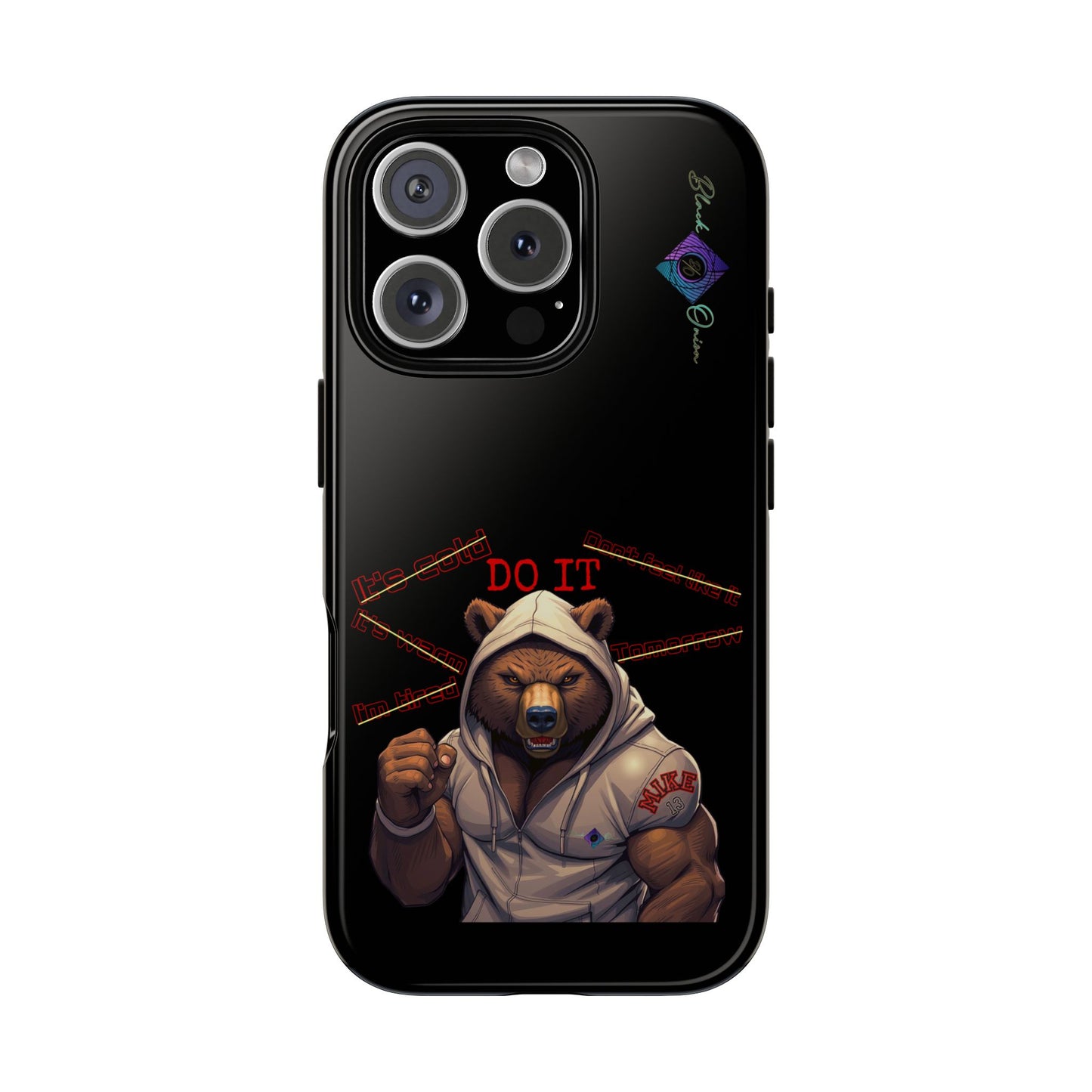 BlackOnion Brand New Phone Case - with Motivational Workout Motif’Do it ‘💪🔥🫵
