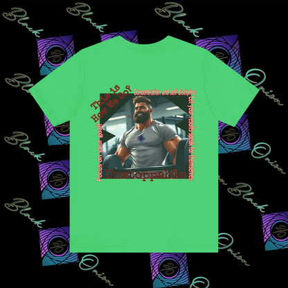 BlackOnion T-Shirt with Workout Motif “Unstoppable “💪🔥🫵