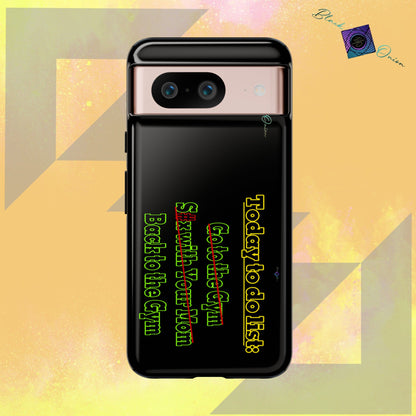BlackOnion Brand New Phone Case - with Motivational Workout Motif’Today To Do List V2 ‘💪🔥🫵