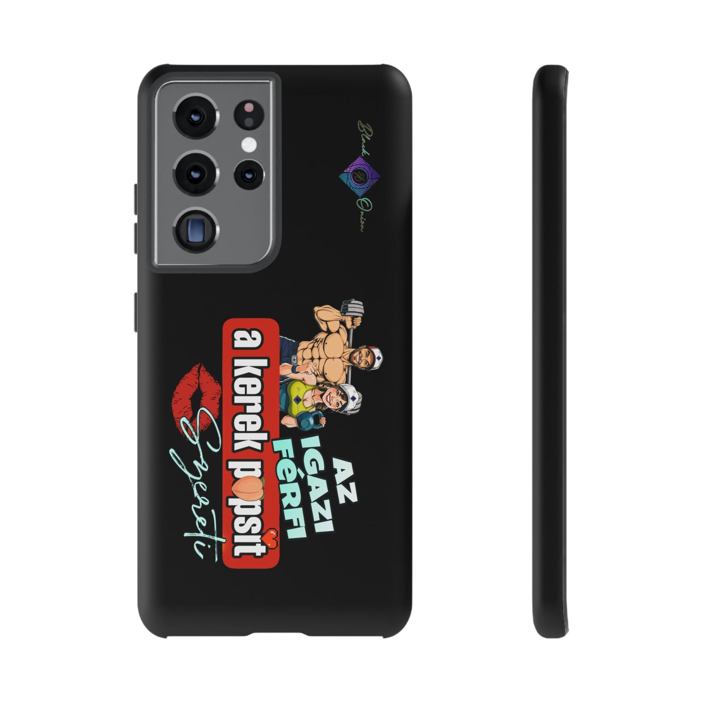 BlackOnion Brand New Phone Case - with Motivational Workout Motif ‘Az igazi férfi ‘💪🔥🫵