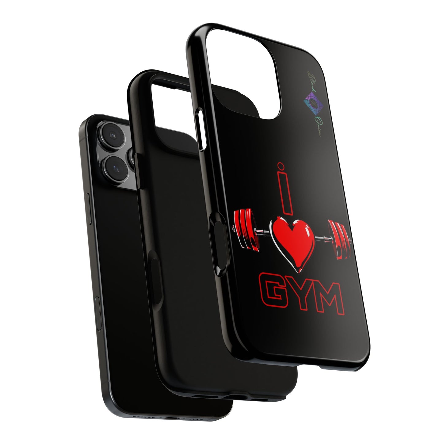 BlackOnion Brand New Phone Case - with Motivational Workout Motif’I Love Gym ‘💪🔥🫵