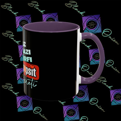 BlackOnion Coffee Mug Serial 2 with Workout Motif ‘Az igazi férfiak a kerek popsit szeretik ‘🫵🔥💪