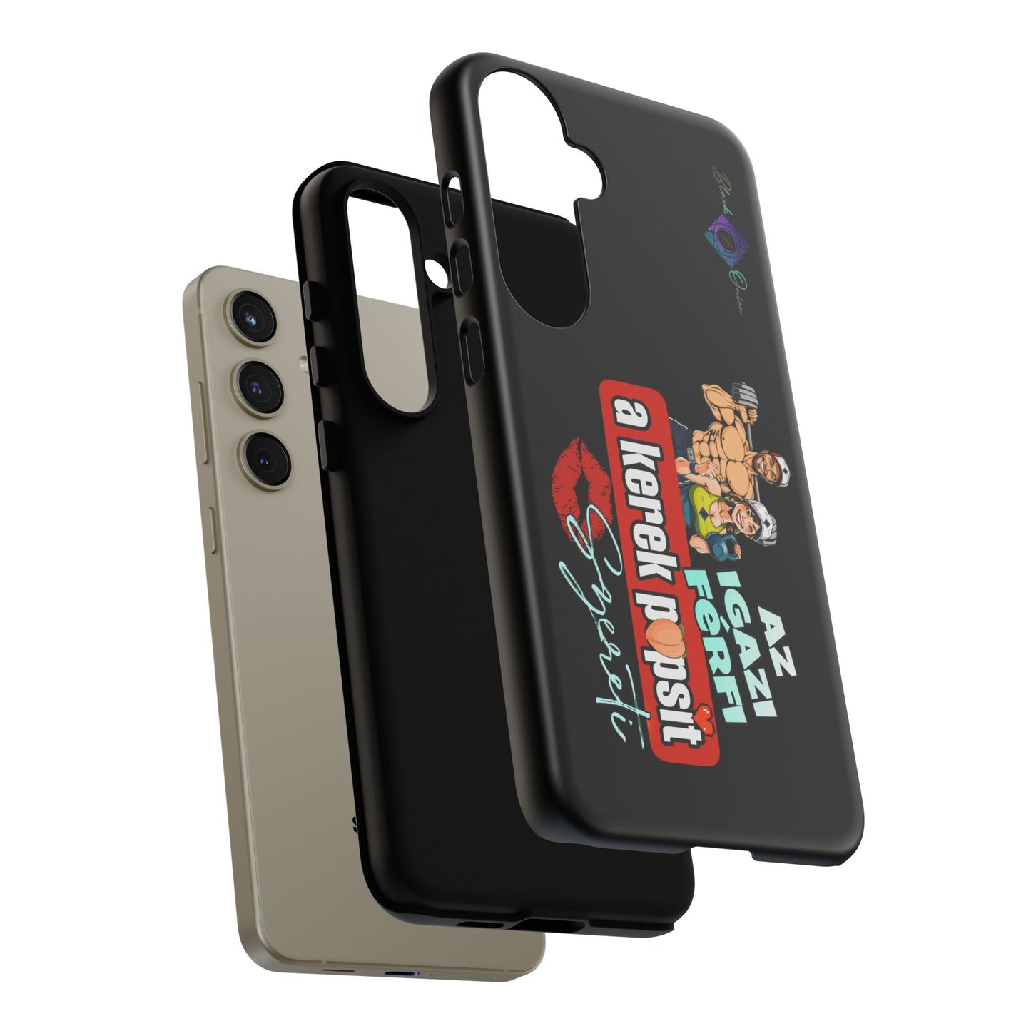 BlackOnion Brand New Phone Case - with Motivational Workout Motif ‘Az igazi férfi ‘💪🔥🫵