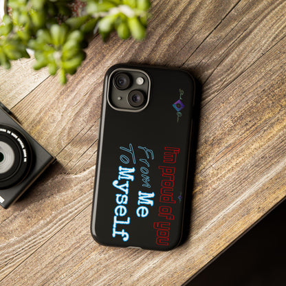 BlackOnion Brand New Phone Case - with Motivational Workout Motif’I’m proud of you ‘💪🔥🫵