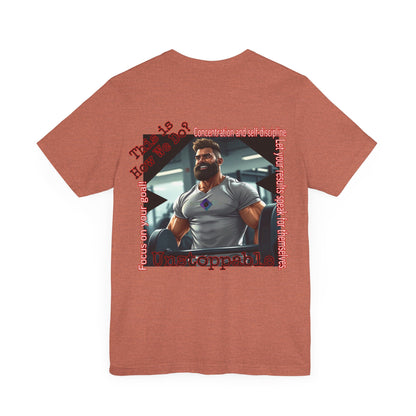 BlackOnion T-shirt with Workout Motif “Unstoppable “💪🔥🫵