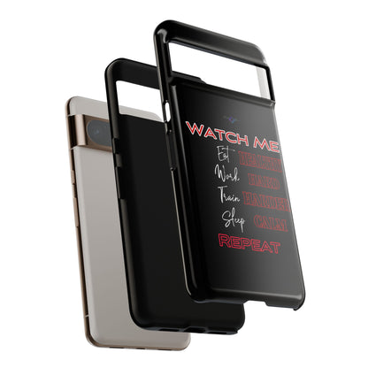BlackOnion Phone Case -with Motivational Motif  'Watch Me' 💪🔥🫵