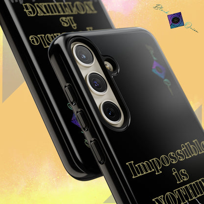 BlackOnion Brand New Phone Case - with Motivational Workout Motif ’Impossible ‘💪🔥🫵