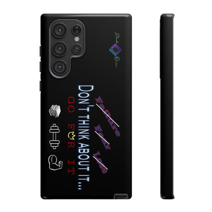 BlackOnion Brand New Phone Case - with Motivational Workout Motif’Don’t think ‘💪🔥🫵