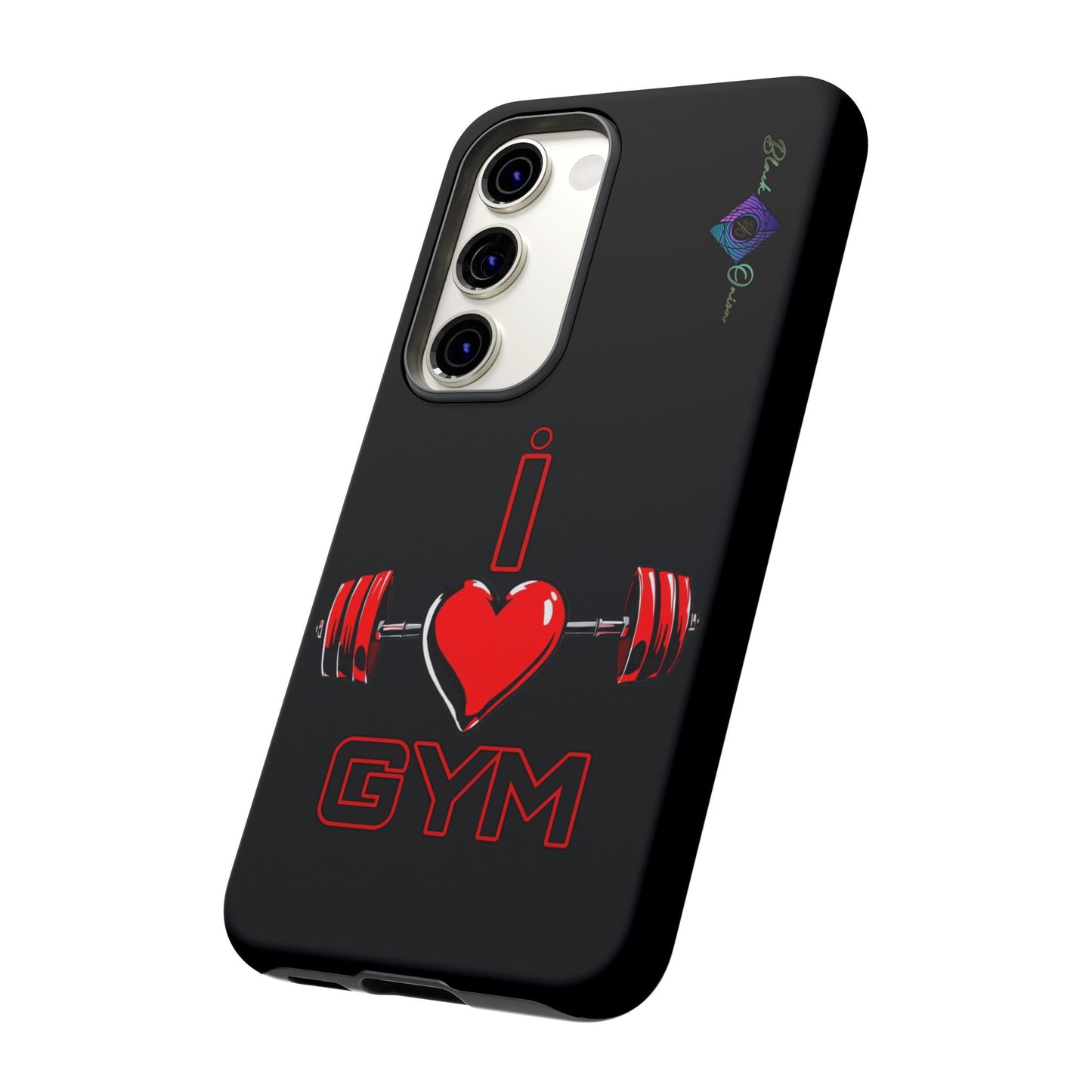 BlackOnion Brand New Phone Case - with Motivational Workout Motif’I Love Gym ‘💪🔥🫵