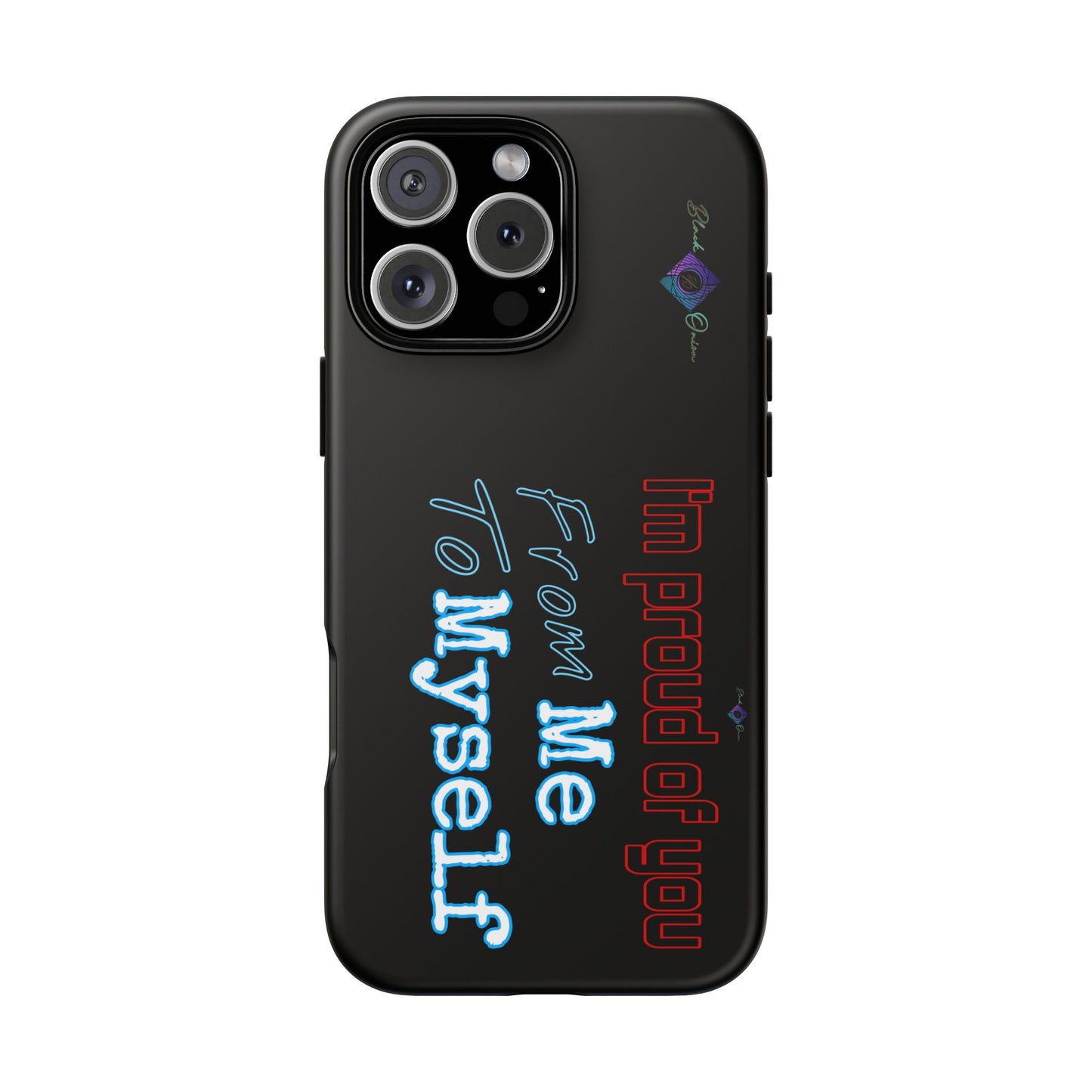 BlackOnion Brand New Phone Case - with Motivational Workout Motif’I’m proud of you ‘💪🔥🫵