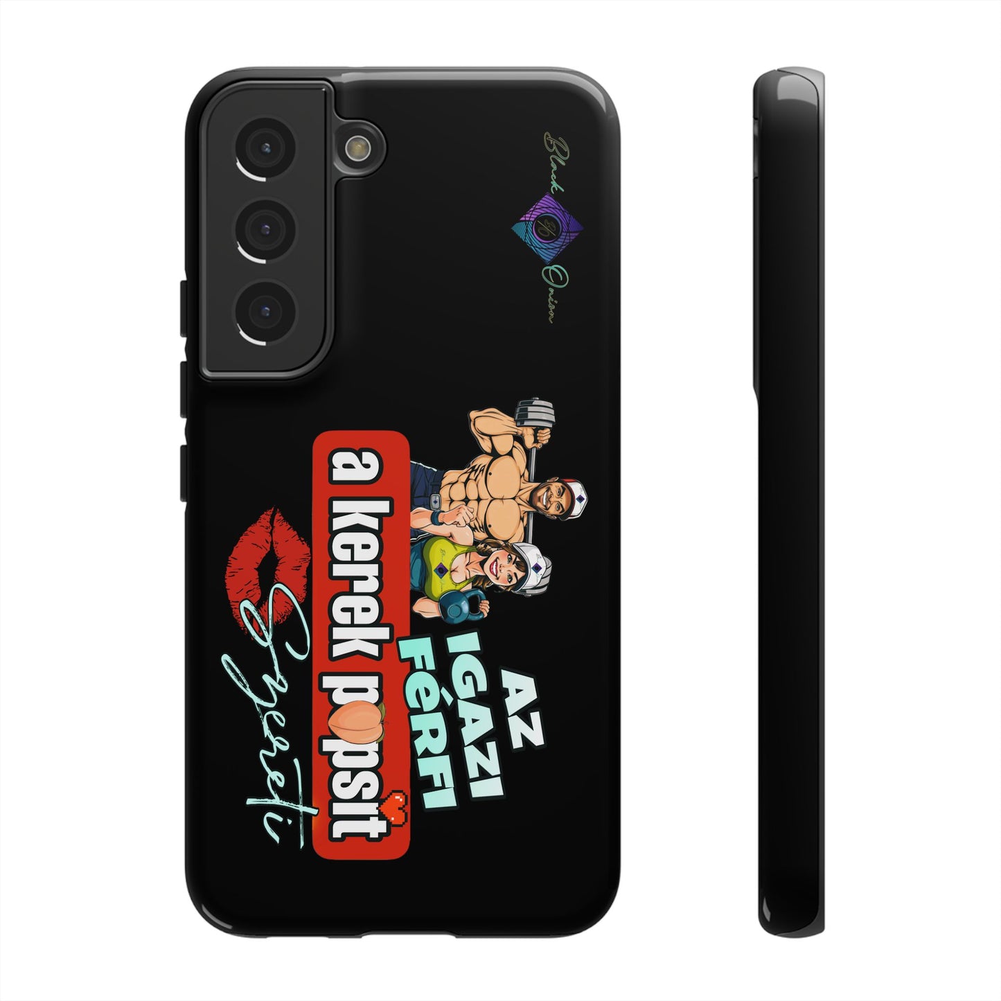 BlackOnion Brand New Phone Case - with Motivational Workout Motif ‘Az igazi férfi ‘💪🔥🫵
