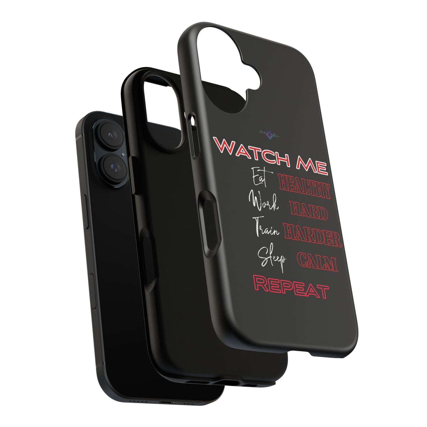 BlackOnion Phone Case -with Motivational Motif  'Watch Me' 💪🔥🫵