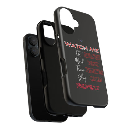 BlackOnion Phone Case -with Motivational Motif  'Watch Me' 💪🔥🫵
