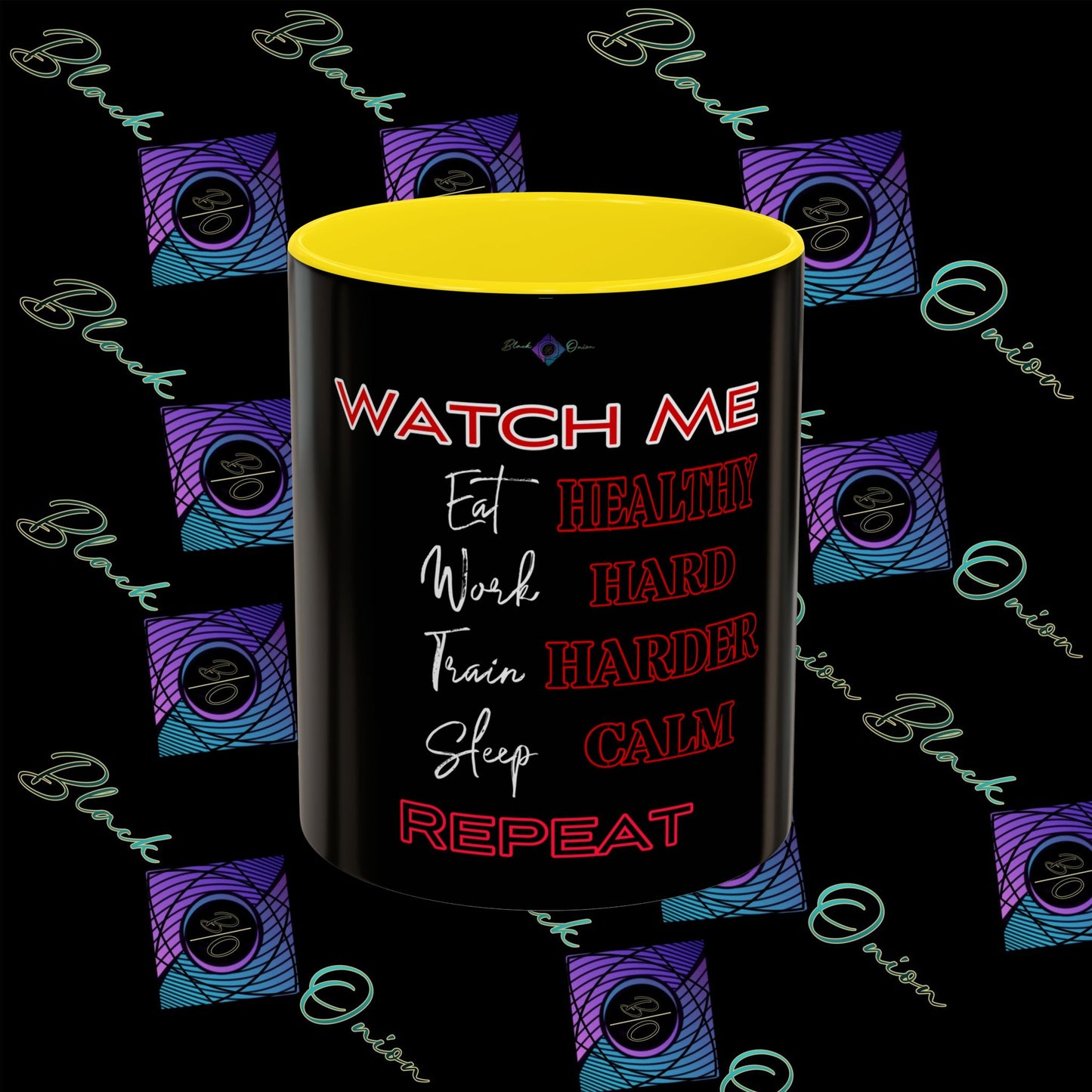 BlackOnion Coffee Mug - 11oz with ‘Watch Me’🔥💪🫵
