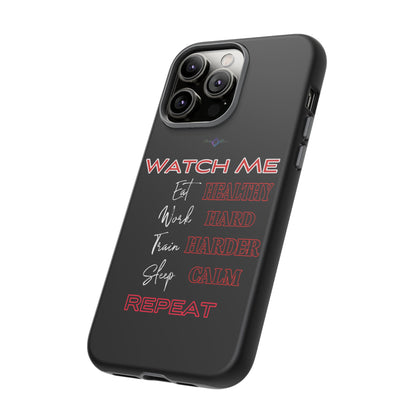 BlackOnion Phone Case -with Motivational Motif  'Watch Me' 💪🔥🫵