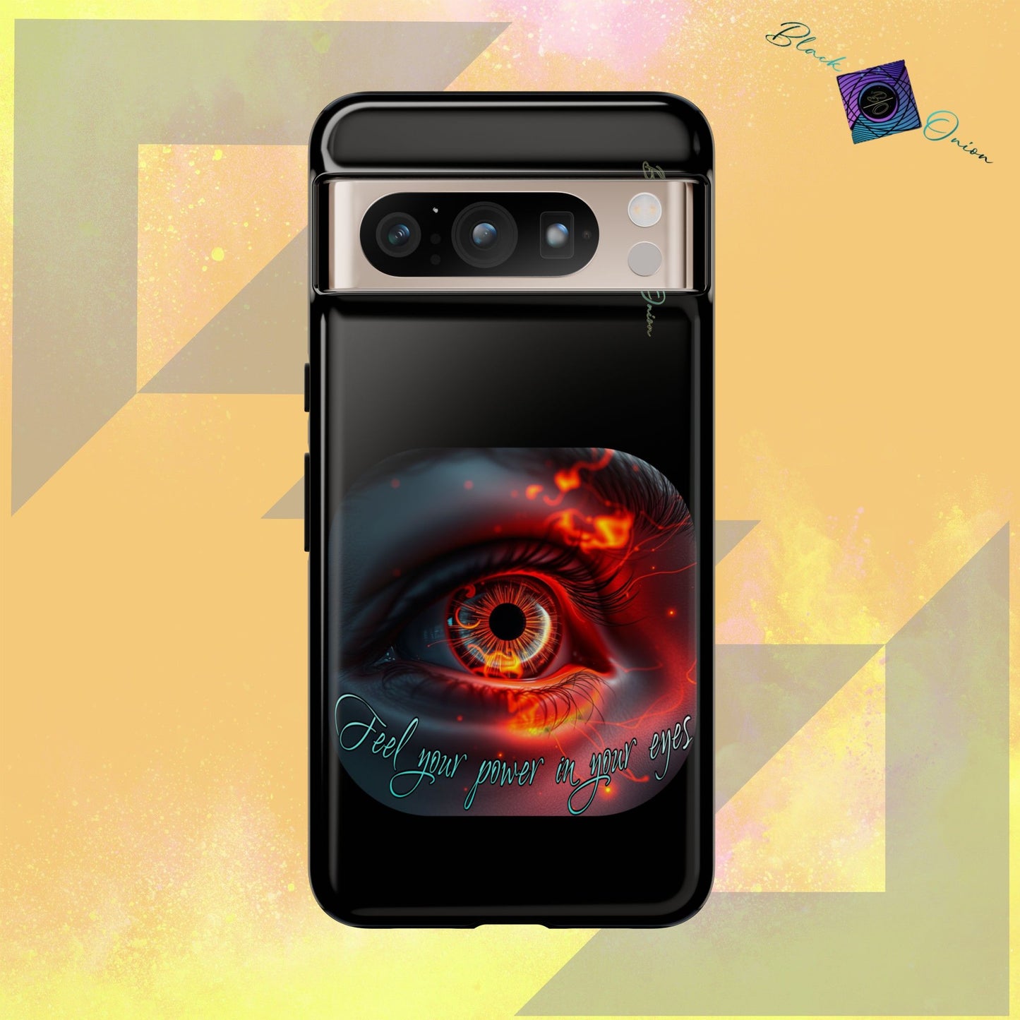 BlackOnion Brand New Phone Case - with Motivational Workout Motif ’Feel your power  ‘💪🔥🫵
