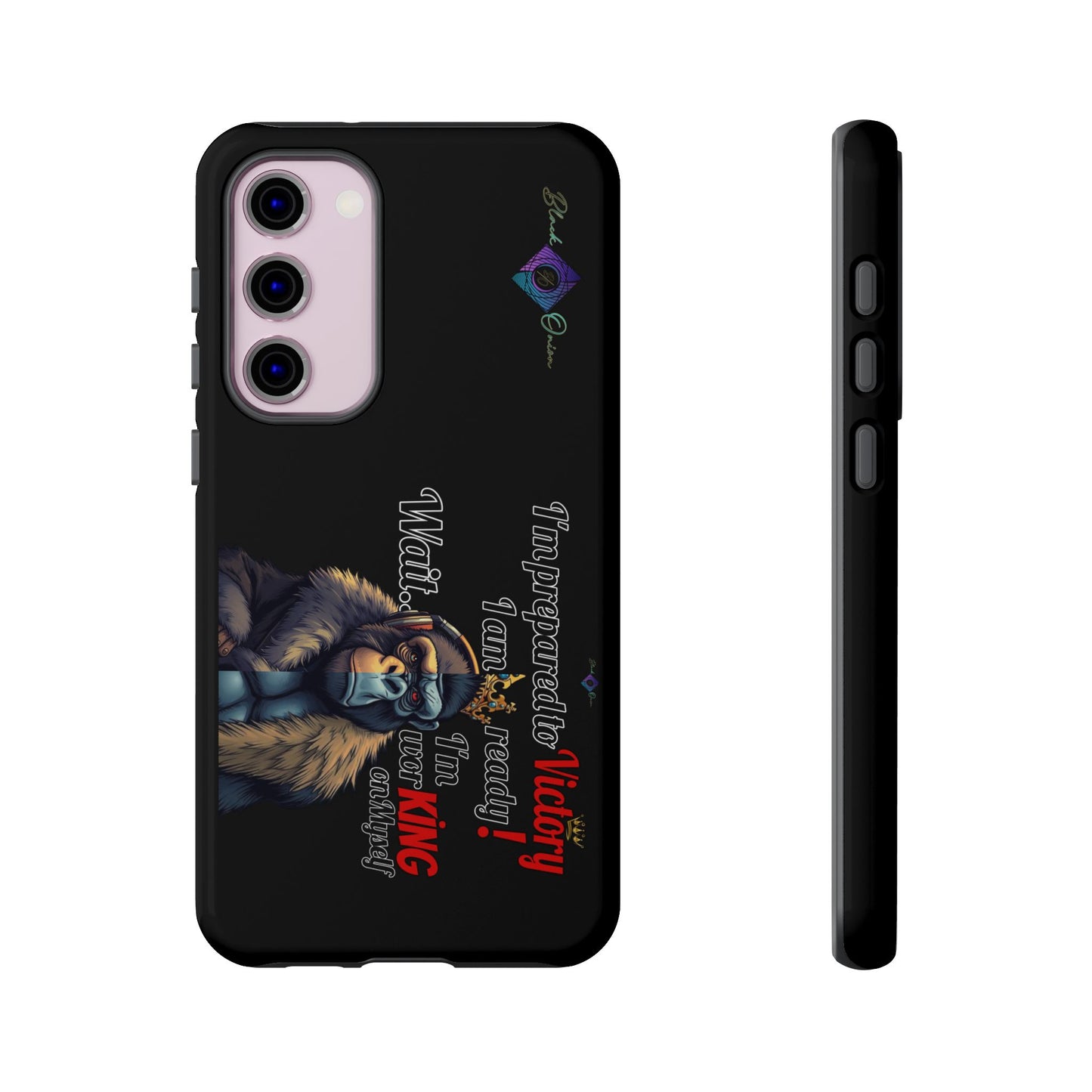 BlackOnion Brand New Phone Case - with Motivational Workout Motif’Victory 👑‘💪🔥🫵
