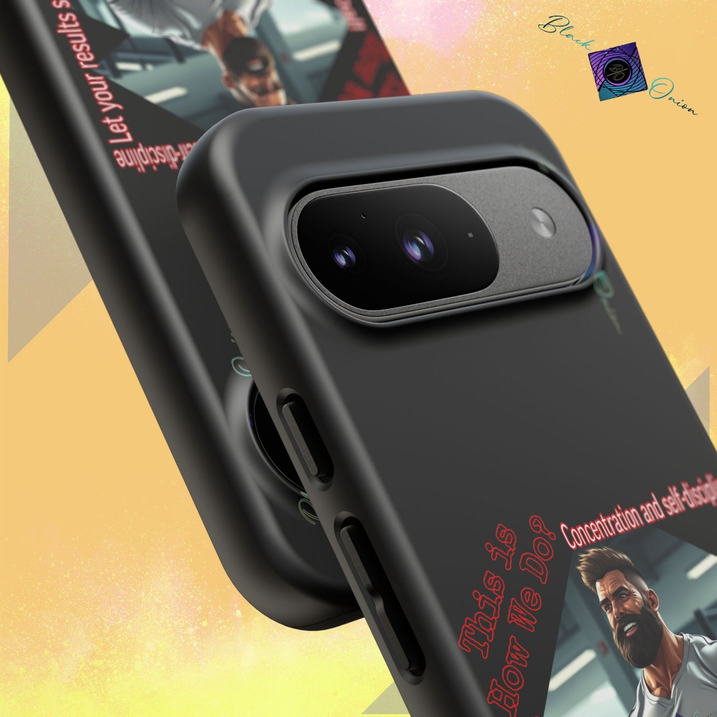 BlackOnion Brand New Phone Case - with Motivational Workout Motif’Unstoppable ‘💪🔥🫵