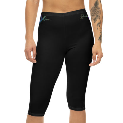 BlackOnion Comfortable Women’s Capri Leggings with Workout Design