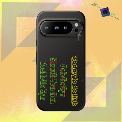 BlackOnion Brand New Phone Case - with Motivational Workout Motif’Today To Do List V2 ‘💪🔥🫵