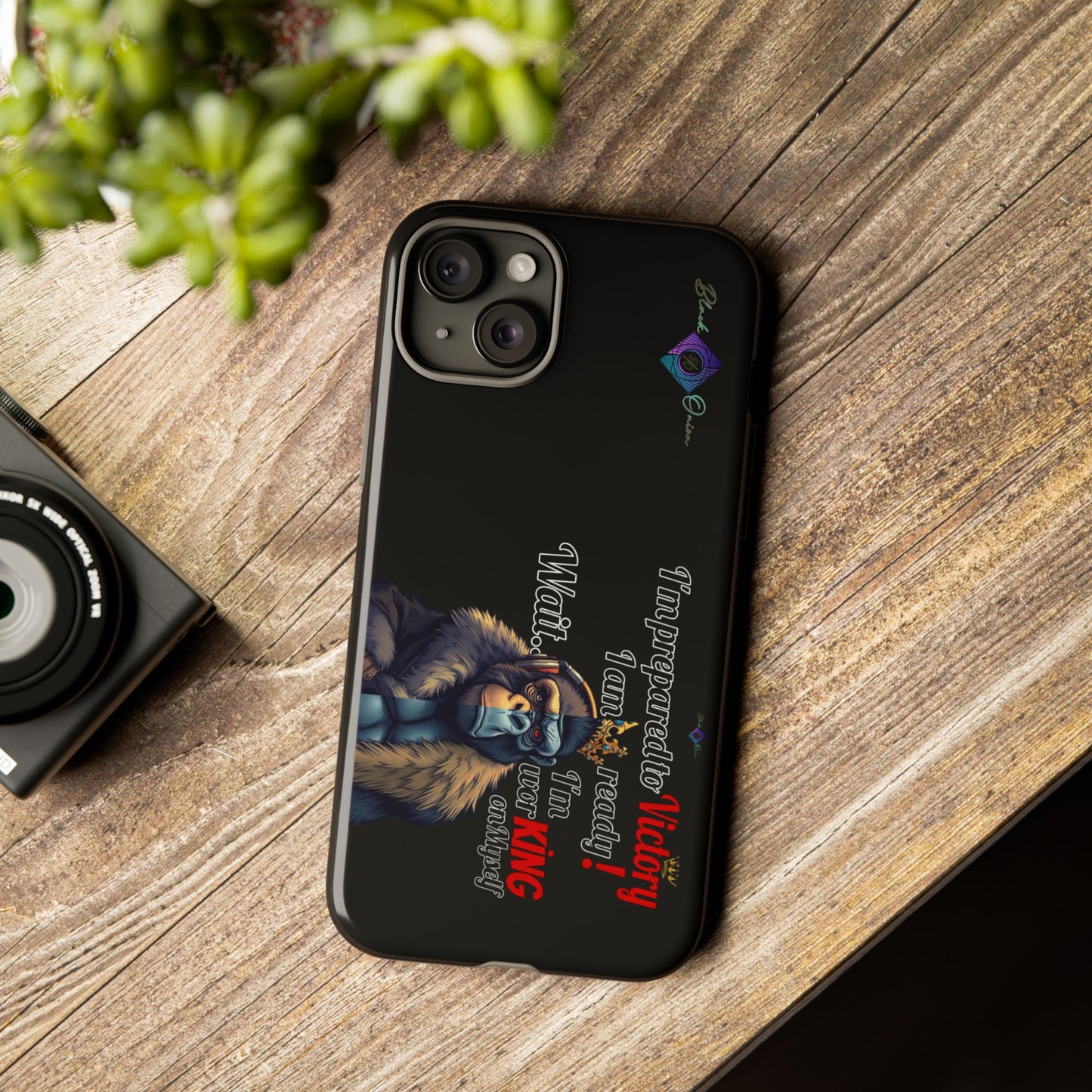 BlackOnion Brand New Phone Case - with Motivational Workout Motif’Victory 👑‘💪🔥🫵