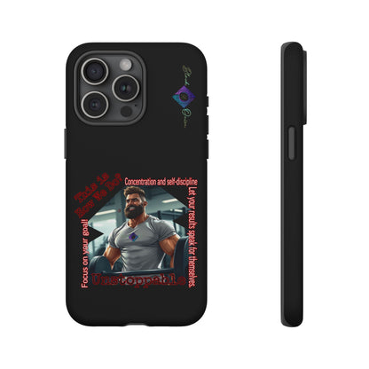 BlackOnion Brand New Phone Case - with Motivational Workout Motif’Unstoppable ‘💪🔥🫵