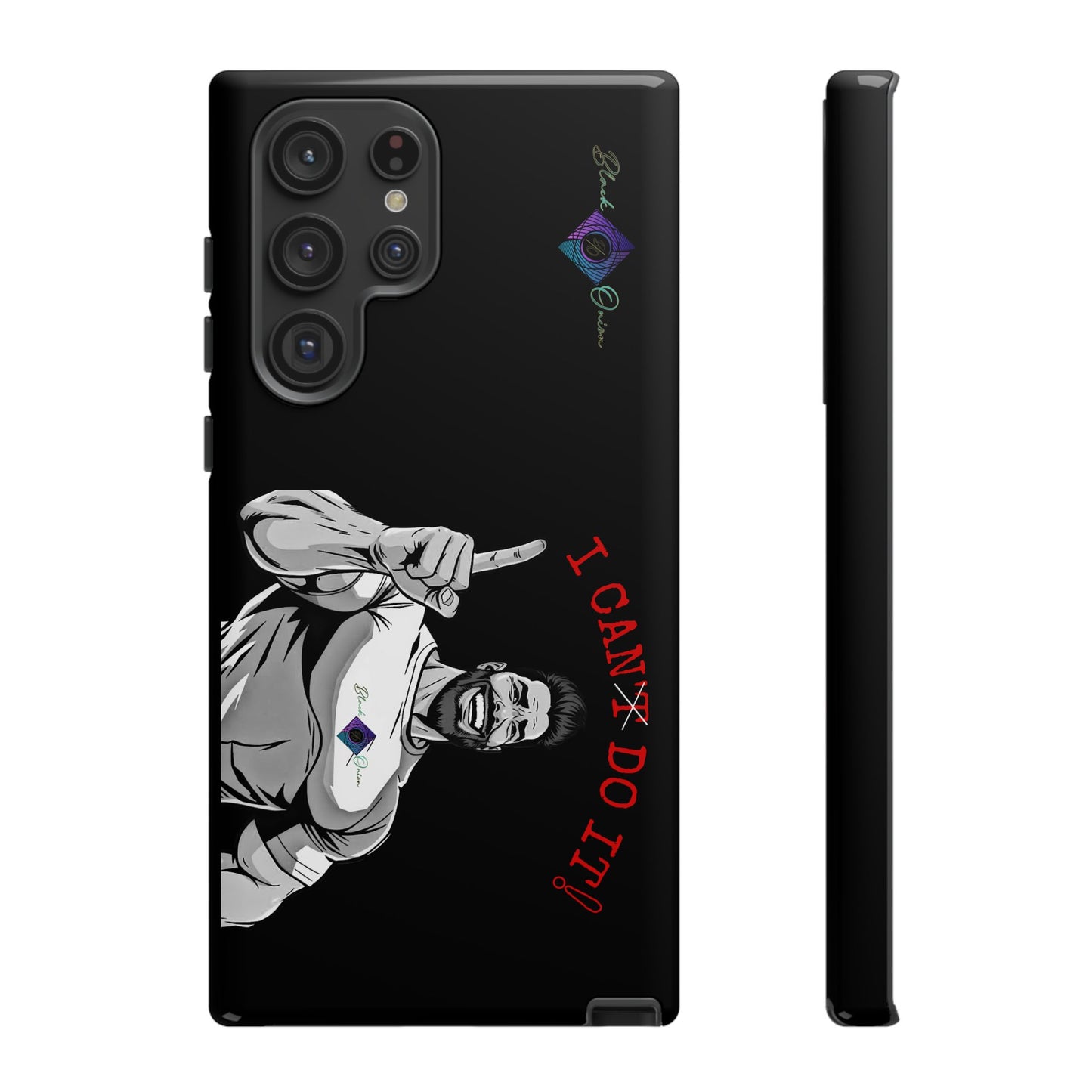 BlackOnion Brand New Phone Case - with Motivational Workout Motif’I Can Do It ‘💪🔥🫵
