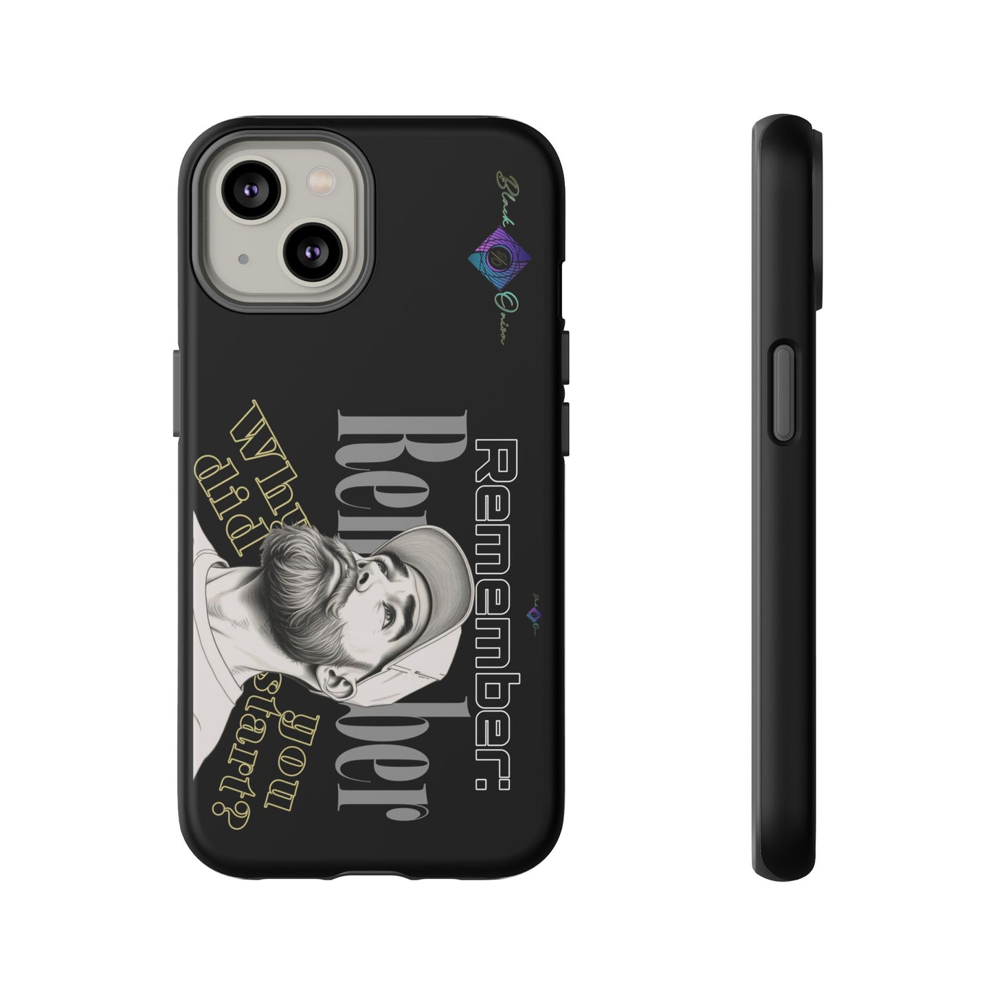 BlackOnion Brand New Phone Case - with Motivational Workout Motif’Remember ‘💪🔥🫵