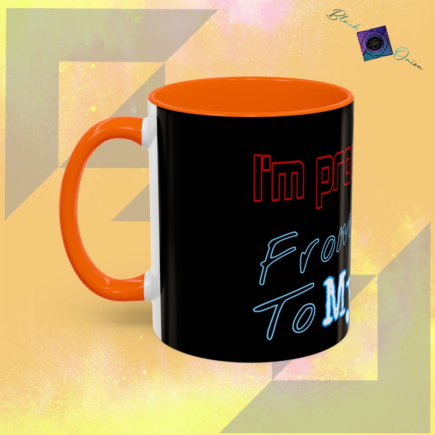 BlackOnion Coffee Mug 2 with Workout Motif ‘ I’m proud of you’🫵🔥💪
