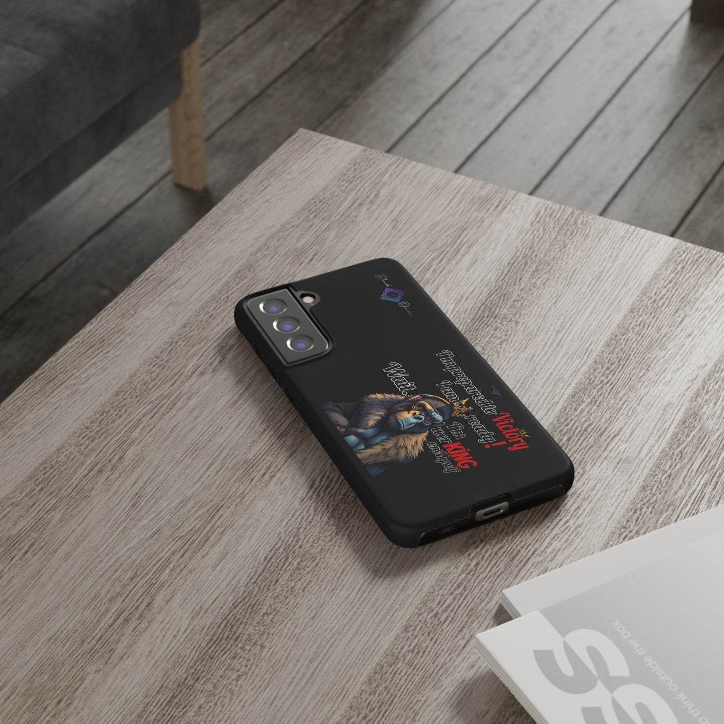 BlackOnion Brand New Phone Case - with Motivational Workout Motif’Victory 👑‘💪🔥🫵