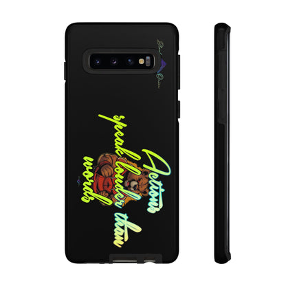 BlackOnion Brand New Phone Case - with Motivational Workout Motif ‘Actions speak lauder ‘💪🔥🫵