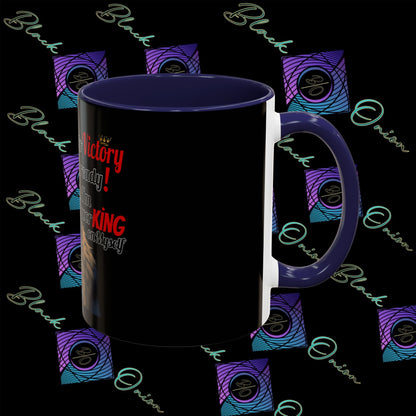 BlackOnion Coffee Mug 2 with Workout Motif ‘Victory V2’🫵🔥💪