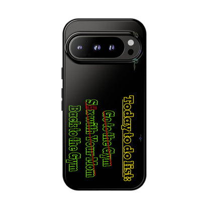 BlackOnion Brand New Phone Case - with Motivational Workout Motif’Today To Do List V2 ‘💪🔥🫵