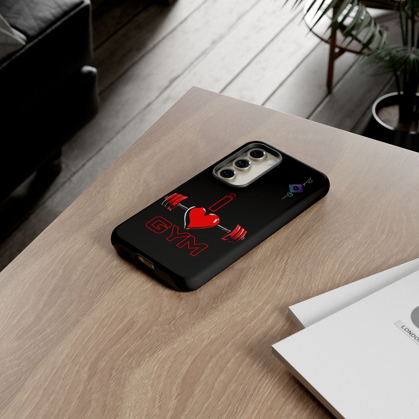 BlackOnion Brand New Phone Case - with Motivational Workout Motif’I Love Gym ‘💪🔥🫵