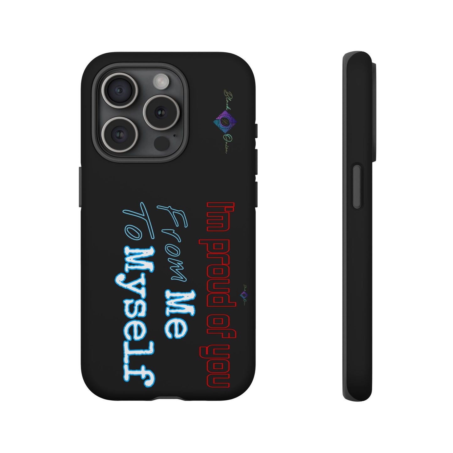 BlackOnion Brand New Phone Case - with Motivational Workout Motif’I’m proud of you ‘💪🔥🫵