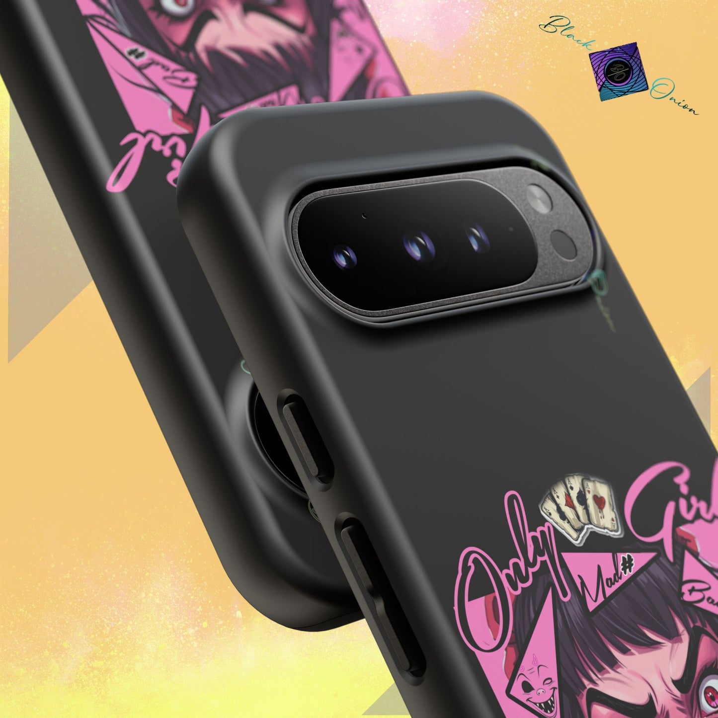 BlackOnion Brand New Phone Case - with Motivational Workout Motif’ Mad Girl💋🌸 ‘🔥🫵