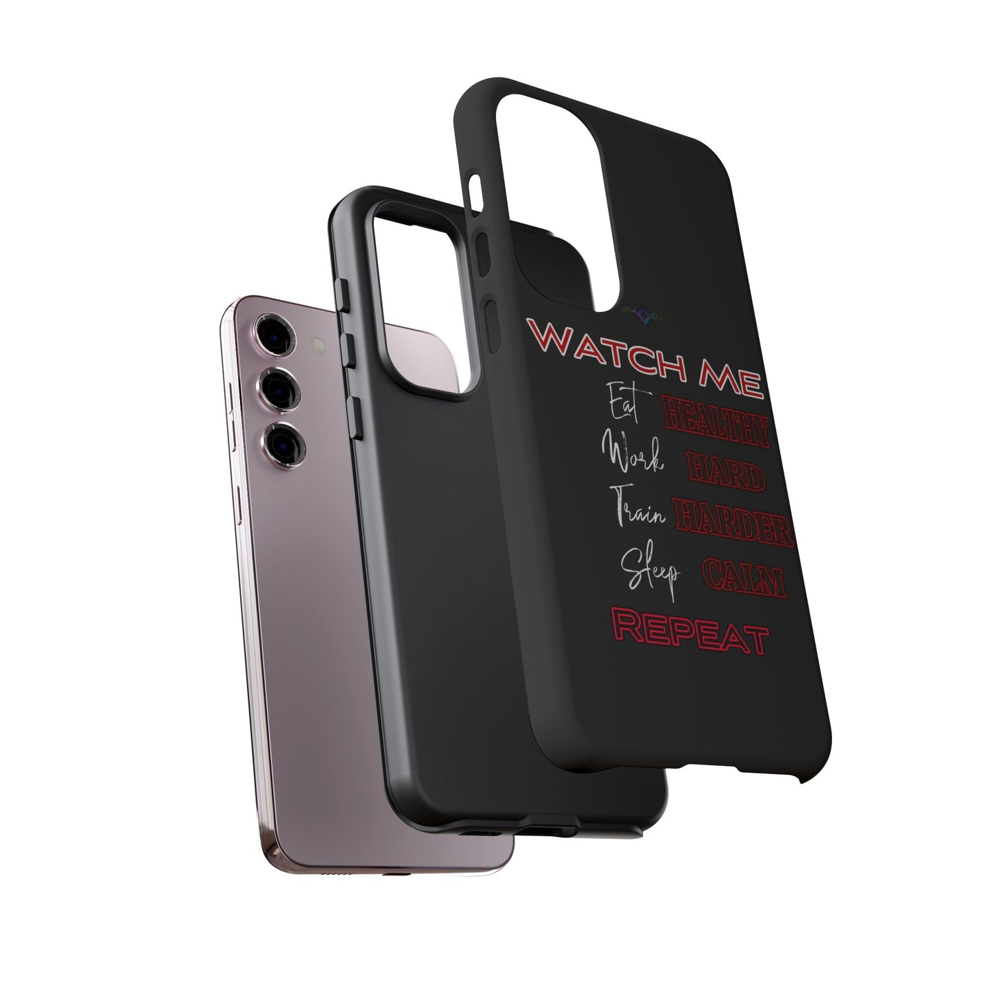 BlackOnion Phone Case -with Motivational Motif  'Watch Me' 💪🔥🫵