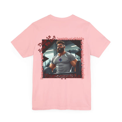 BlackOnion T-Shirt with Workout Motif “Unstoppable “💪🔥🫵