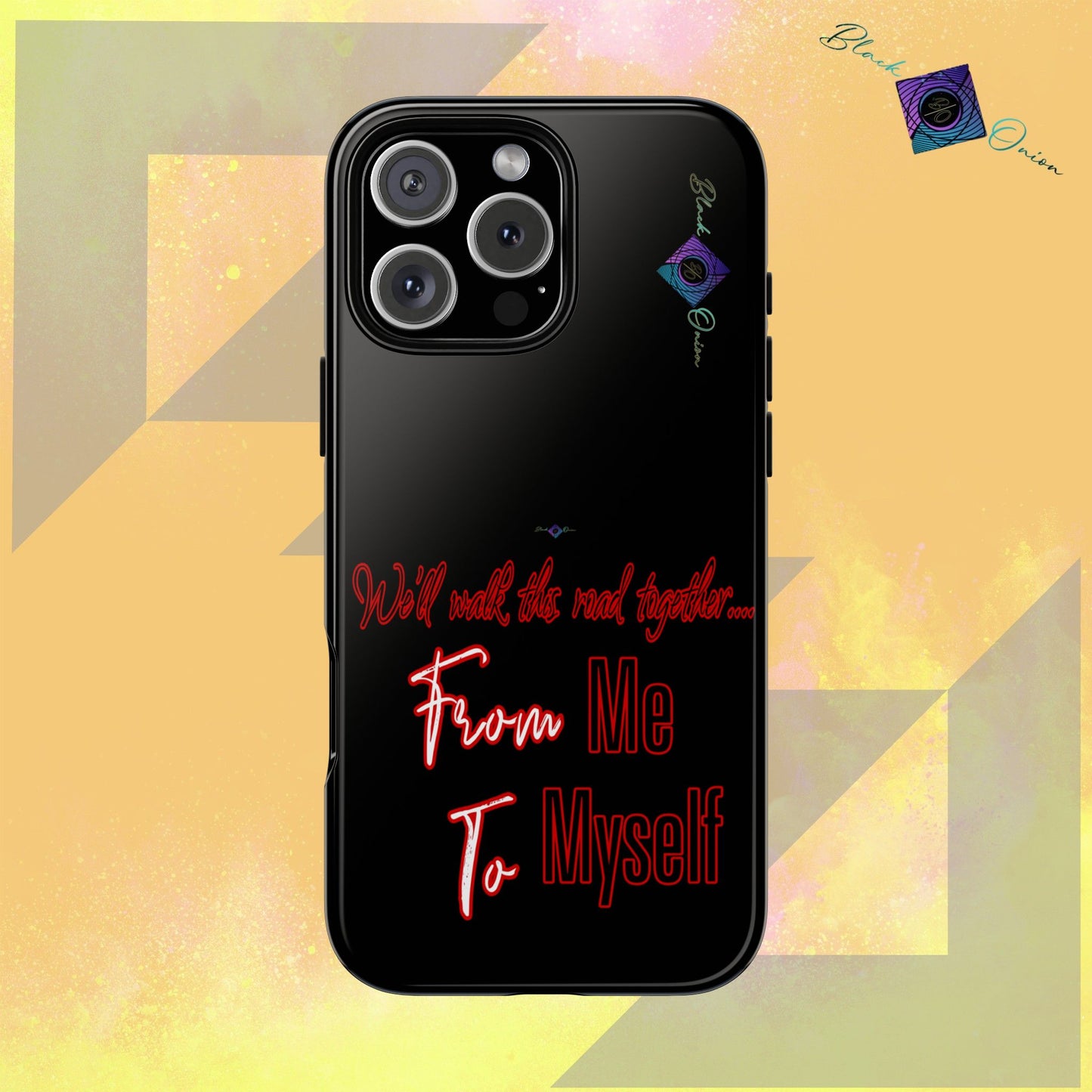 BlackOnion Brand New Phone Case - with Motivational Workout Motif’We’ll walk ‘💪🔥🫵