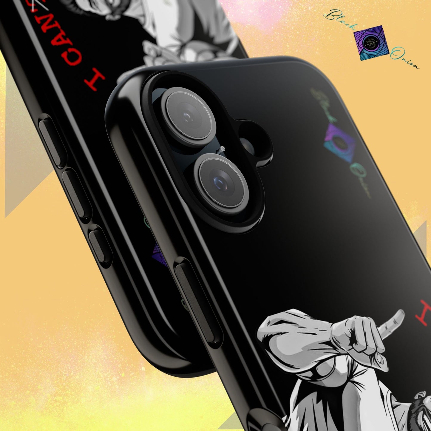 BlackOnion Brand New Phone Case - with Motivational Workout Motif’I Can Do It ‘💪🔥🫵