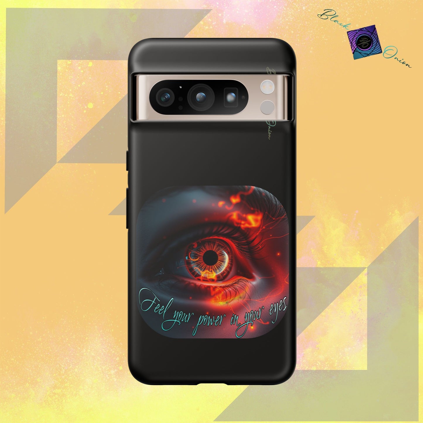 BlackOnion Brand New Phone Case - with Motivational Workout Motif ’Feel your power  ‘💪🔥🫵