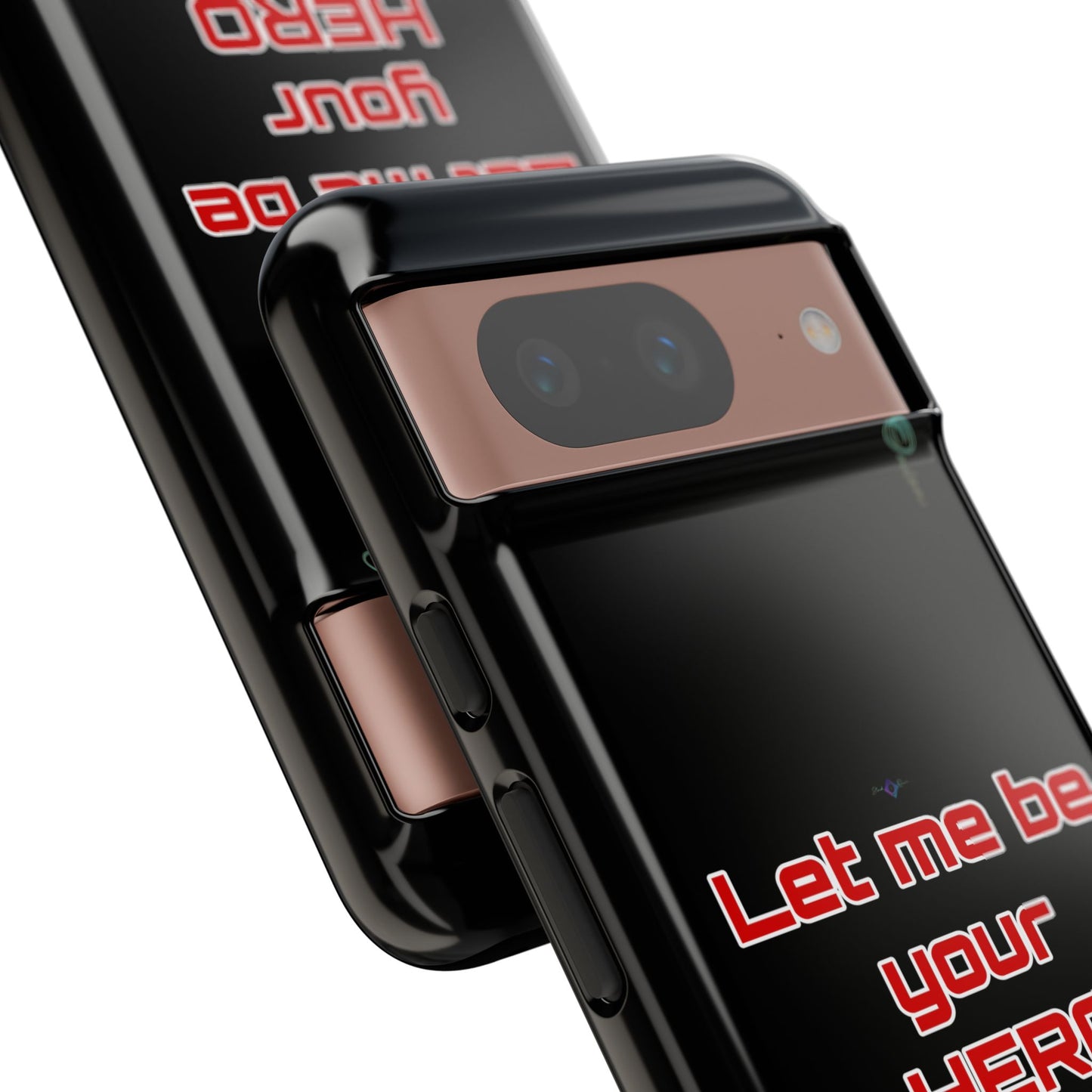 BlackOnion Brand New Phone Case - with Motivational Workout Motif’Let me be your Hero ‘💪🔥🫵
